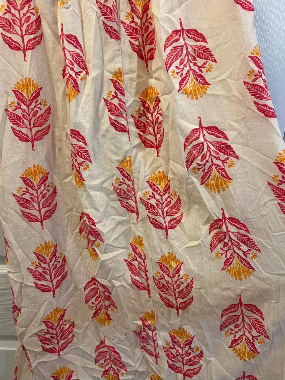 Old Navy Cream Maxi Dress with Pink and Yellow Floral Print - Picture 2 of 6